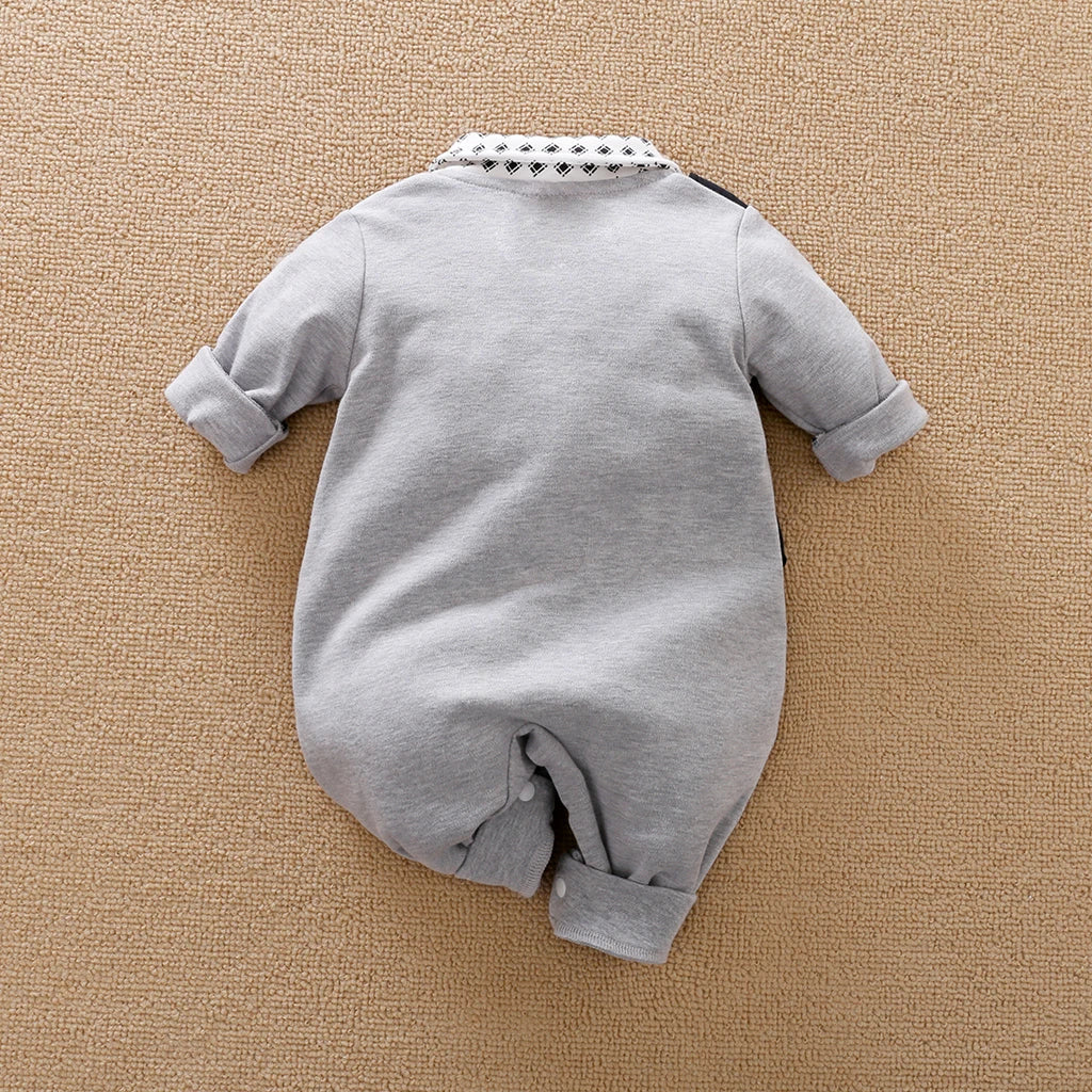 Baby Gentleman Cotton Romper Jumpsuit