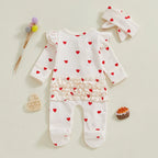 Baby Girl Valentine Ruffle Jumpsuit
