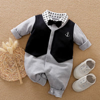 Baby Gentleman Cotton Romper Jumpsuit