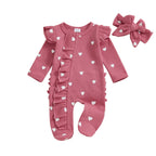 Baby Girl Valentine Ruffle Jumpsuit