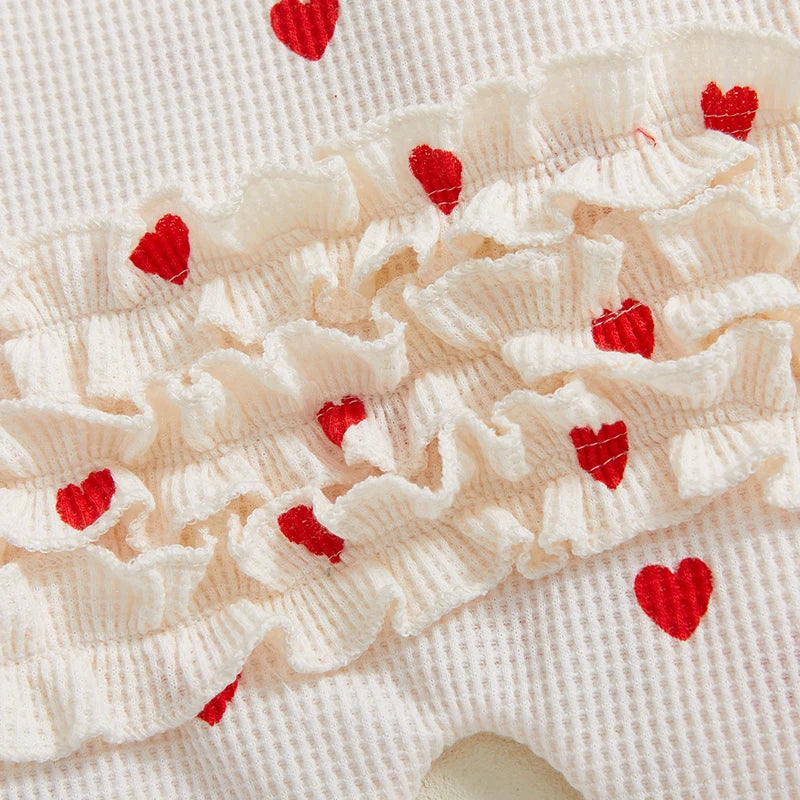 Baby Girl Valentine Ruffle Jumpsuit